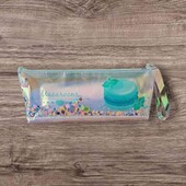 Пенал-косметичка Macaroons з рухомими паєтками,прозорий,лазерний(18.5*8*3,5см.)
