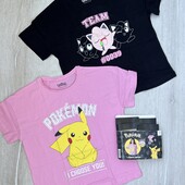 Pokémon.Набір футболок для дівчинки.2 шт.134/140 р. Німецька якість