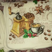 Рушники Кава/Зерна 25*50 см мікрофібра 5 шт
