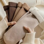 1 пара теплых носочков на флисе размер 36-38 цвет коричневый
