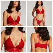 Hunkemoller! Дуже гарний мереживний жіночий бюстгальтер, бралет S розмір tango red! Лот 68