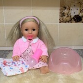 Англійська baby born John Adams Tiny Tears п’є , плаче сльозами, ходить на горщик! висота 40см.