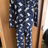 Пижама, комплект, костюм, мишка тедди, 100% коттон. 9-10 р 140 см. m&s. в ідеалі