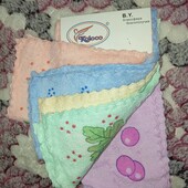 Серветки Фрукти 25*25 см мікрофібра 5 шт