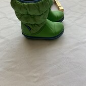 Stop! Доступно, комфортно! оригінал Crocs утеплені гумові чоботи, розмір 25/С-8, устілка14,9 см