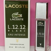 Lacoste L.12.12. Blanc Eau Intense 40 мл. с феромонами. Древесно-пряный аромат для мужчин.