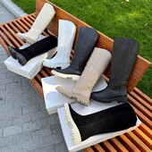 Швідка відправка! Чоботи Натуральна замша/шкіра