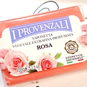 100% vegan Натуральне рослинне мило I Provenzali Vegetale Роза 100 г