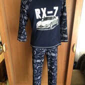 Пижама, комплект, костюм, 100% коттон. 10 р 140 см. rx. машина,в ідеалі