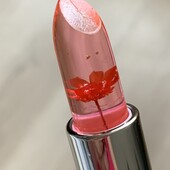 Ніжно рожева)Помада-бальзам для губ з квіткою, що змінює колір