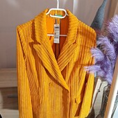 Медовий вельветовий блейзер United Colors of Benetton, розмір 50/52