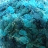 пряжа помпоновая цвет морской волны 