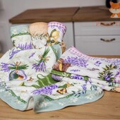 Рушники Прованс 35*75 см мікрофібра 5 шт