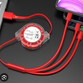 Выдвижной кабель usb для зарядки 3-в-,1