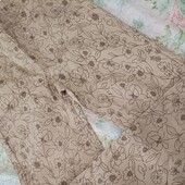 Бежеві прінтовані джинси р.36