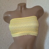 Жовтий ажурний топ на резинці S,М Secret Possessions. Топ для девушки 2050