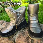 Зимові чобітки на дівчинку 32 розмір