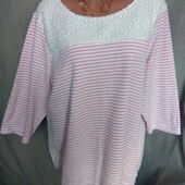 Интересная кофточка в полосочку,большого размера
