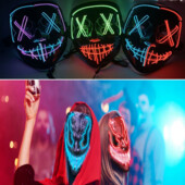 Неоновая маска Светящаяся маска Led Mask