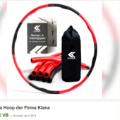 Kiana Sports Hula Hoop Reifen fur Erwachsene, хула-хуп, фітнес обруч 8 сегментів