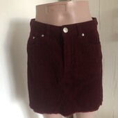 Спідниця вельветова бордового кольору