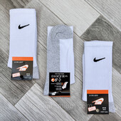 Шкарпетки жіночі демісезонні бавовна високі сіра стопа Nike Tennis, розмір 36-40