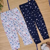 Штаны домашние пижамные для девочки 5-6лет