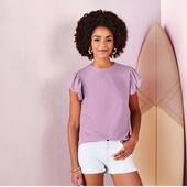 Эффектная футболка , хлопок, esmara, германия, р. s, наши 42-44