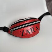 Бананка (косметичка, сумочка) лак Zara червона