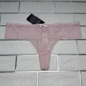 Арт.009 трусики жіночі ніжно-рожеві стрінги hunkemoller.