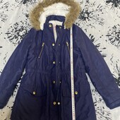 Куртка парка на дівчинку 10-11 років