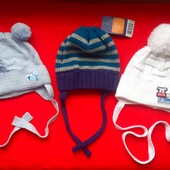 Три весенние шапочки на малыша