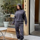 Трендовий теплий костюм оверсайз
