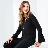 Облегченный реглан - креп с воланами Tcm Tchibo евро р.42(наш р.48/50)