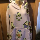 Меховушка, плюшева туника, халат, худи, 2-4XL. The Snuddie. слип, пижама