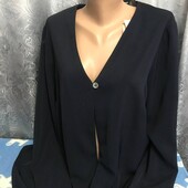 Кардиган из плотного иск.шёлка на женщину 3XL/4XL,см.замеры