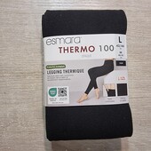 Есмара! Жіночі термолосіни, утеплені жіночі легінси! 100 ден, чорні! 40/42 євро 46/48 наш! Лот 12