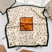 Платок стильный трендовый Искусственный шелк 70*70 см арт 11