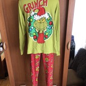 Пижама, комплект, костюм, 100% коттон, S. dr.seuss. grinch. в ідеалі