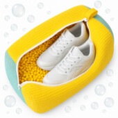 Мешок для стирки обуви с щетками – защита стиральной машины, 39×19 см