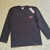 Базовий чорний реглан 134р.- 9 років