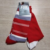 Fun socks! Трикотажні високі чоловічі шкарпетки 41-46 розмір 2 пари! Лот 18