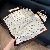 Платок стильный трендовый Искусственный шелк 70*70 см арт 35