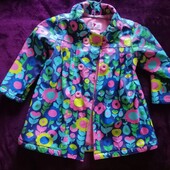 Утепленный дождивичек на флисе 104-110р