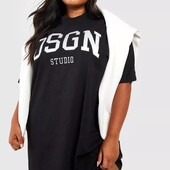 Большой размер 60-64 платье-футболка Англия