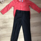 Брюки та рубашка коралового кольору на 6-7 років