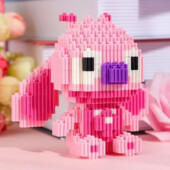 Детский конструктор Стич (Ангел) на 337 деталей Magic Blocks 3D розовый