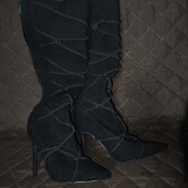 Missguided uk7 40p крутезні сапожки човники шпилька 13см