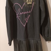 Чорна утеплена сукня 11/12 років