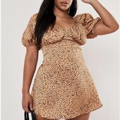 Стильна сатинова міні сукня, М